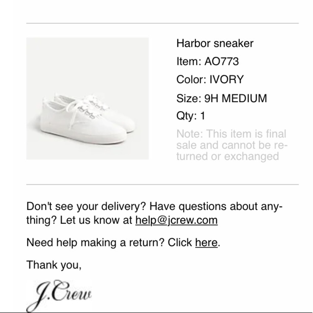 Jcrew Canvas Harbor Sneaker